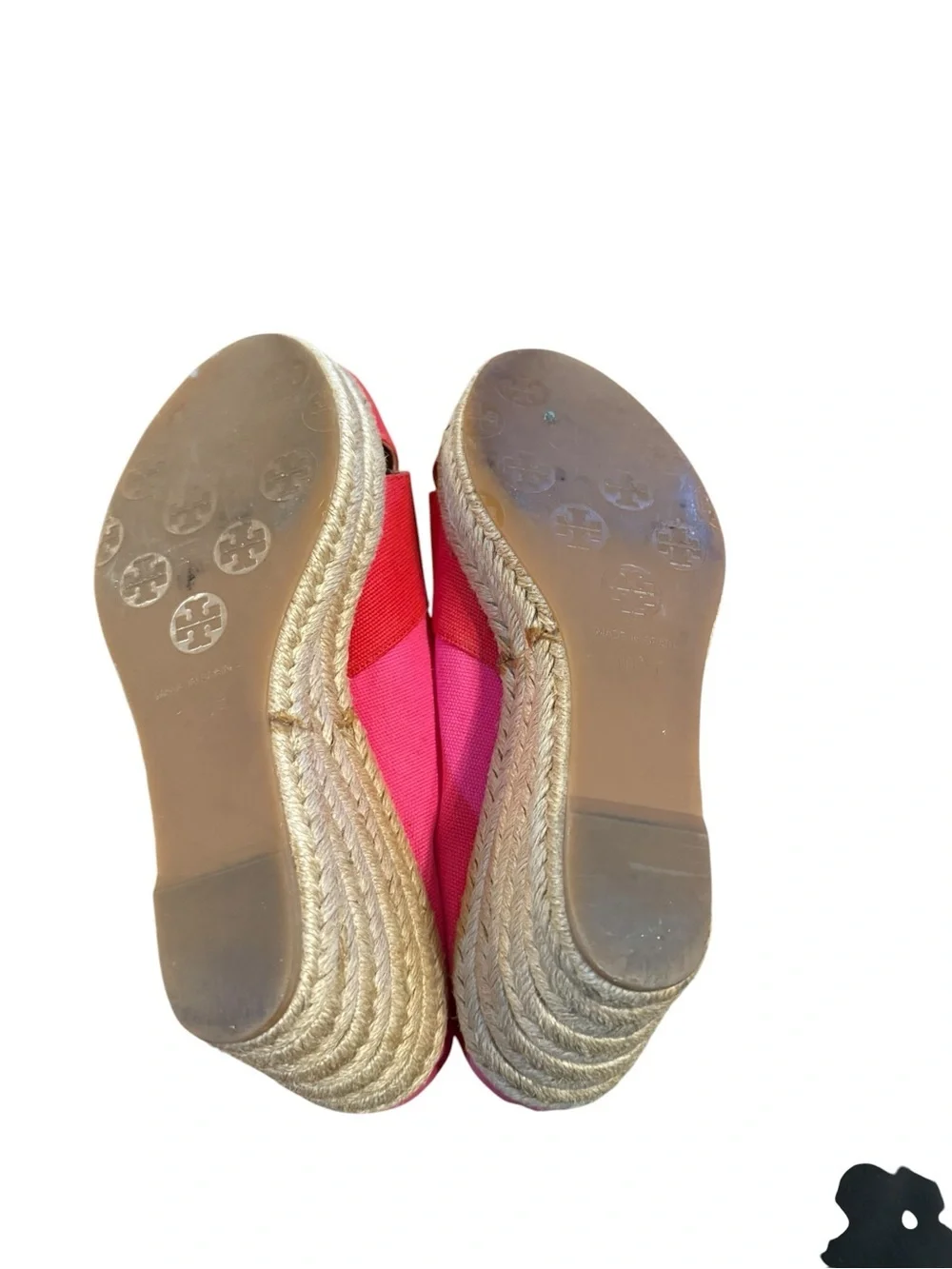Tory Burch Women’s Pink Crisscross Open-Toe Flats